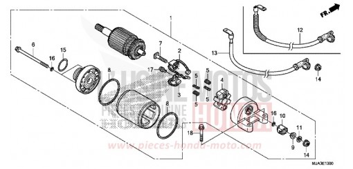 STARTER MOTOR VT750C2SD de 2013